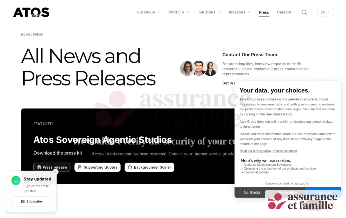 Capture : Press | Atos Group